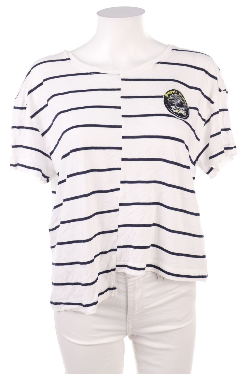 Bershka - Shortsleeve-Shirt with Stripes - L