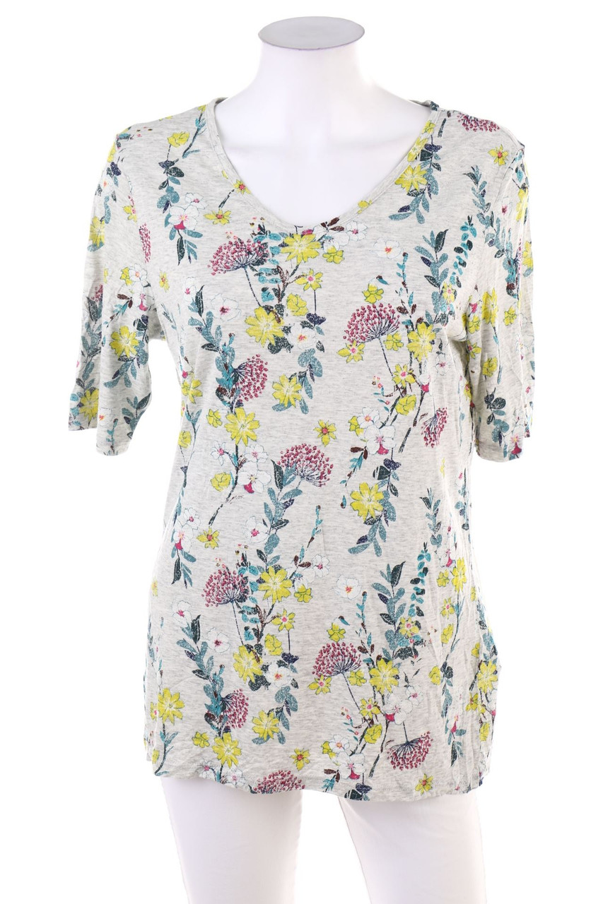 chris - Shortsleeve-Shirt with Flower Print - M