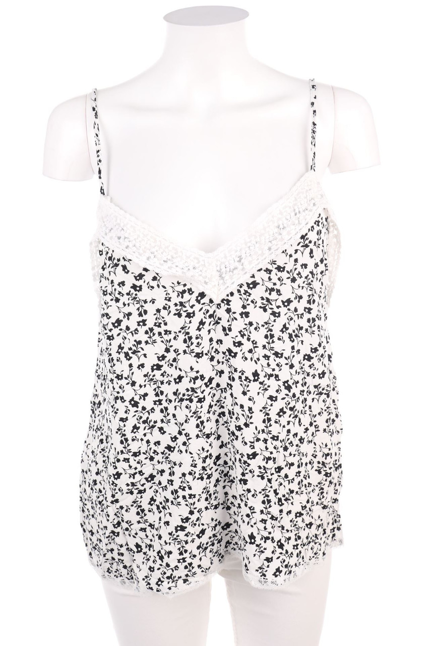 No Label - Blouse Top with Flower Print - D 36