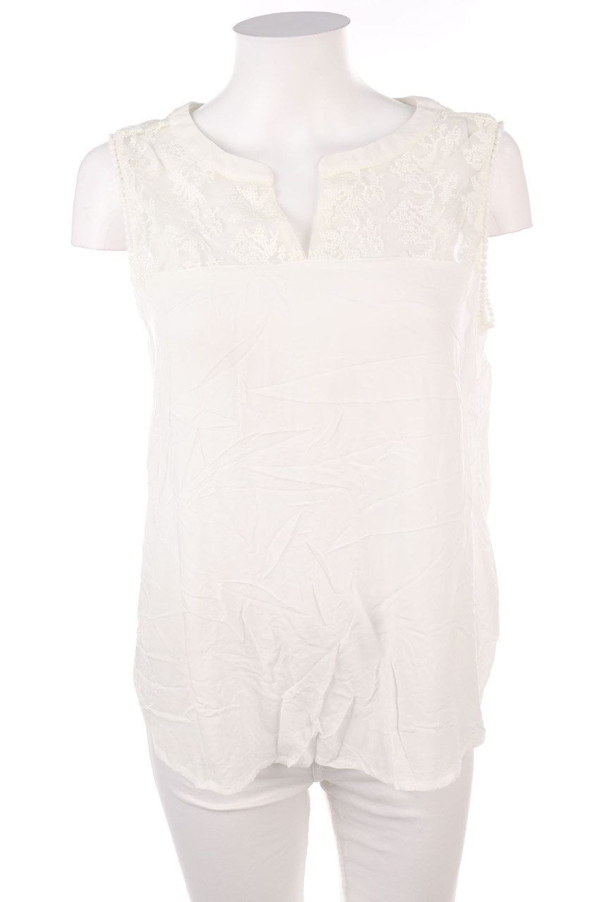 Q/S designed by s.Oliver - Blouse Top with Mesh Insert - D 42