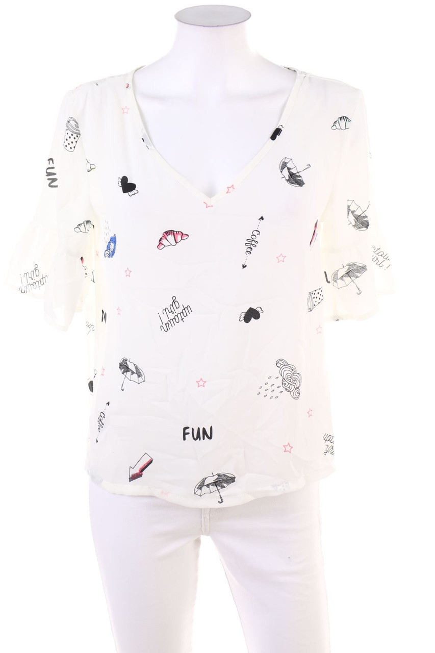 COLOURS OF THE WORLD - Kurzarm-Shirt mit Muster - S