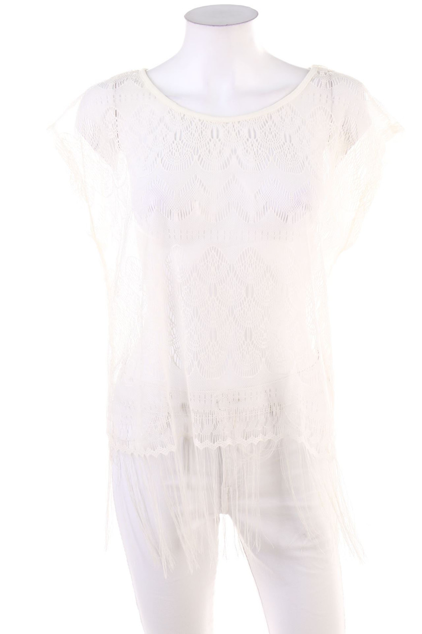 No Label - Lace-Top - M