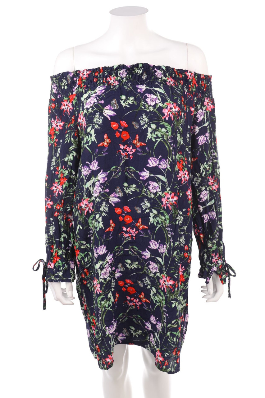 Yessica by C&A - Carmen-Kleid mit Blumen-Print - D 42