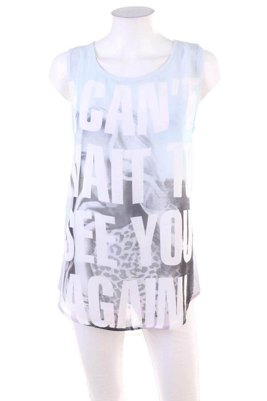 MANGO - Top mit Statement-Print - L