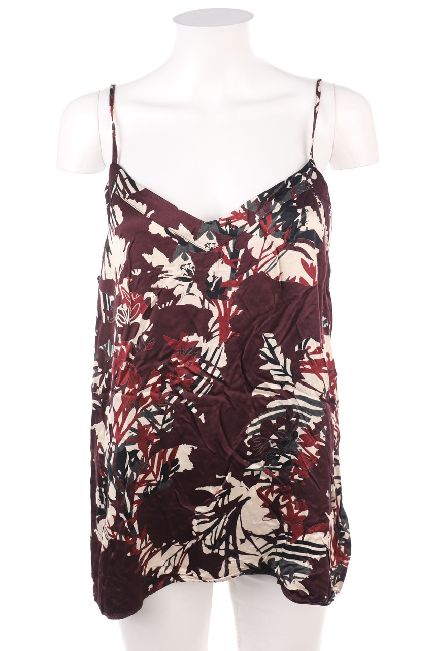 OPUS - Satin Blouse Top with floral print - D 42