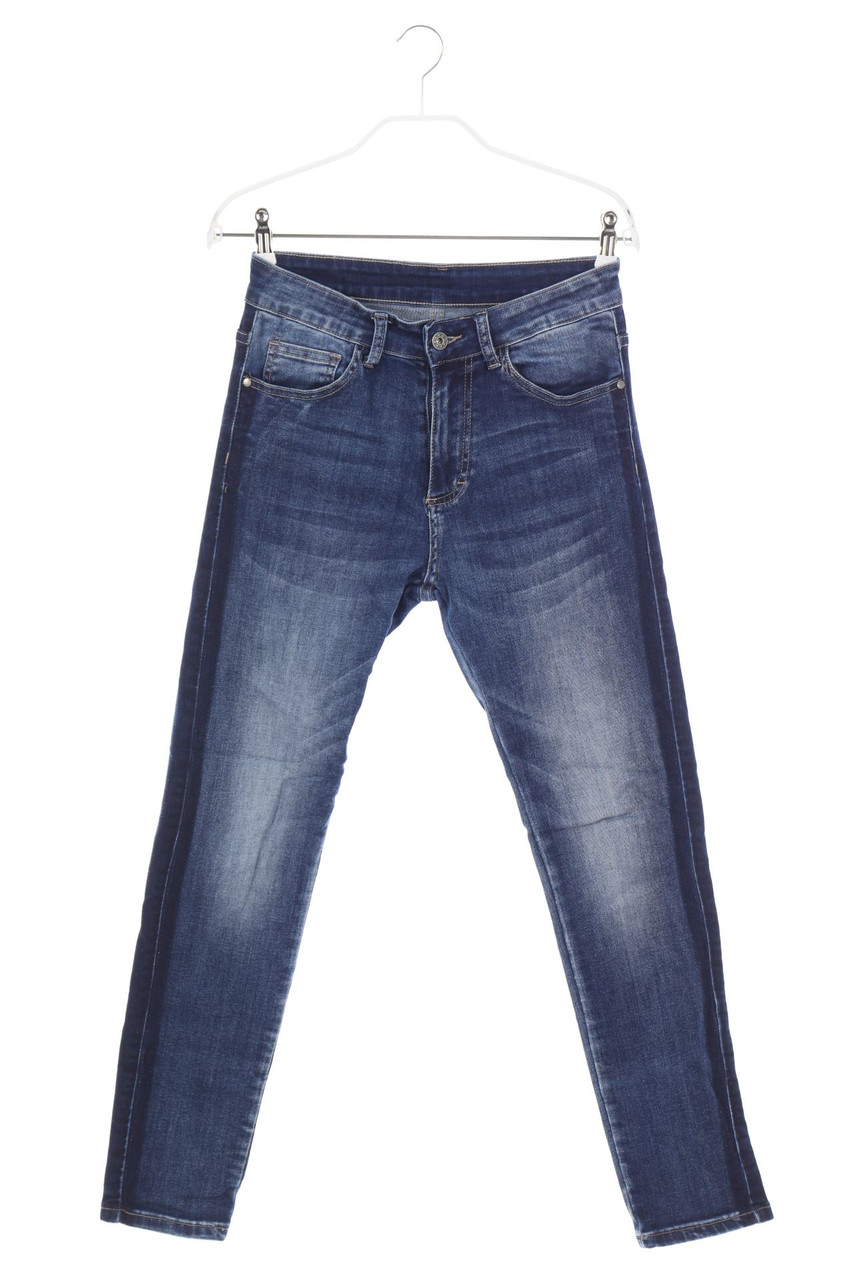 Ohne Label - Used Look Straight Cut Jeans - XS