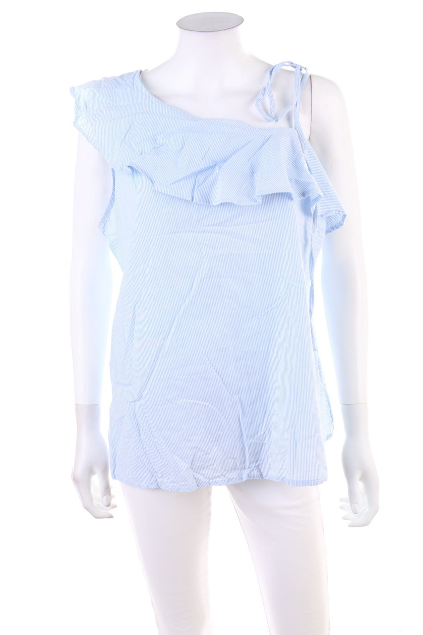 ATMOSPHERE - Volant-Bluse mit Streifen - 3XL