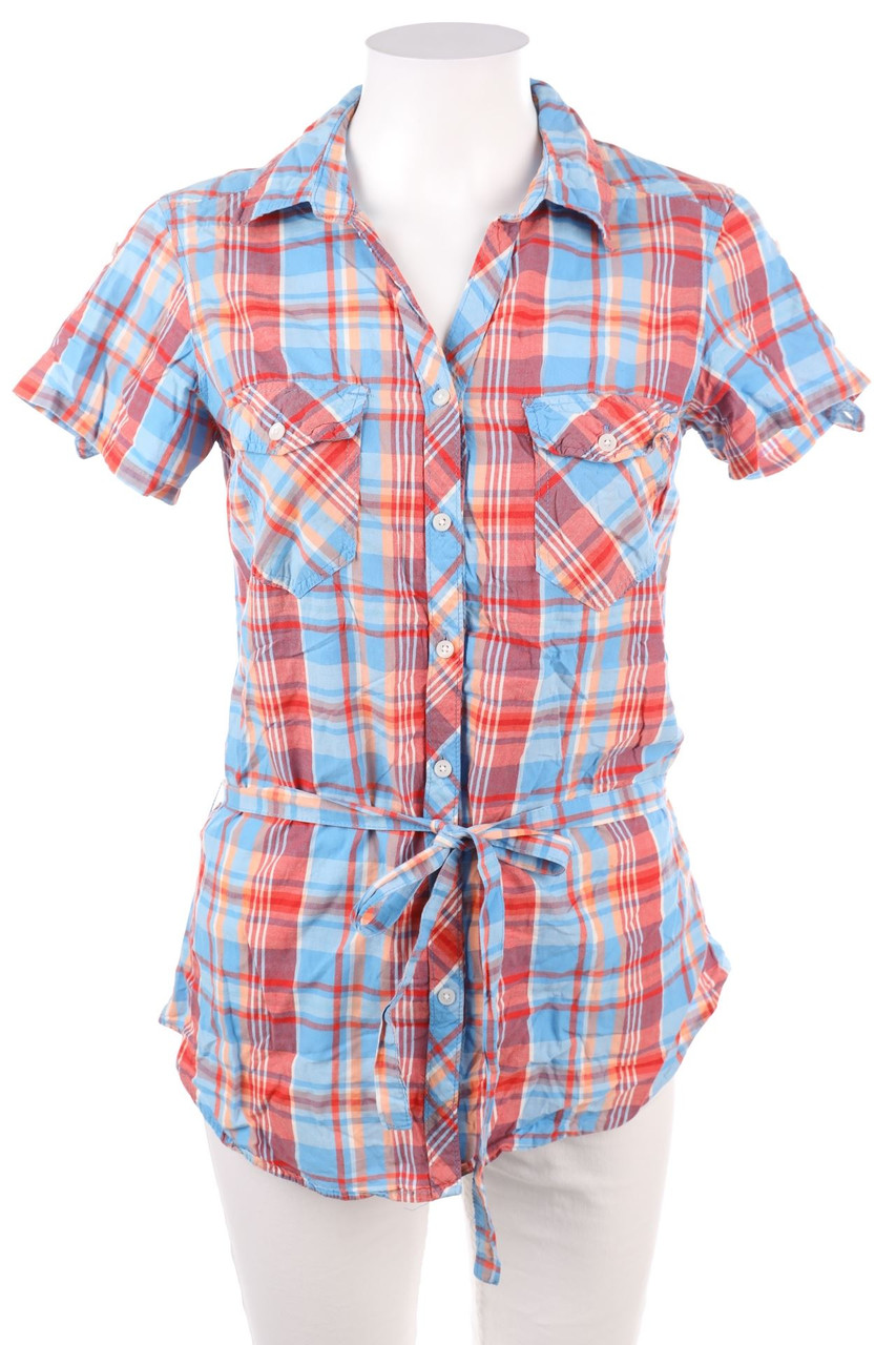 H&M - Hemd-Bluse mit kurzem Ärmel - S