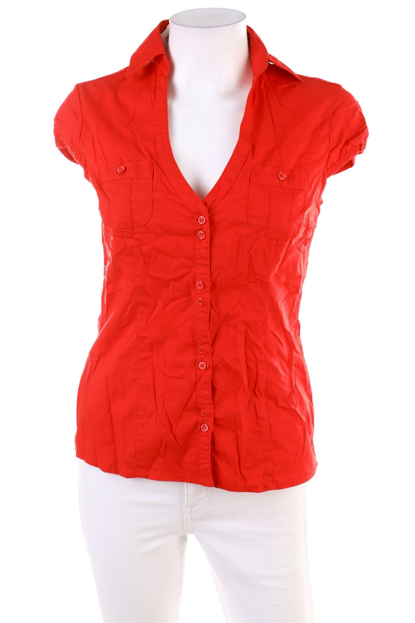 Pimkie - Hemd-Bluse mit kurzem Ärmel - S