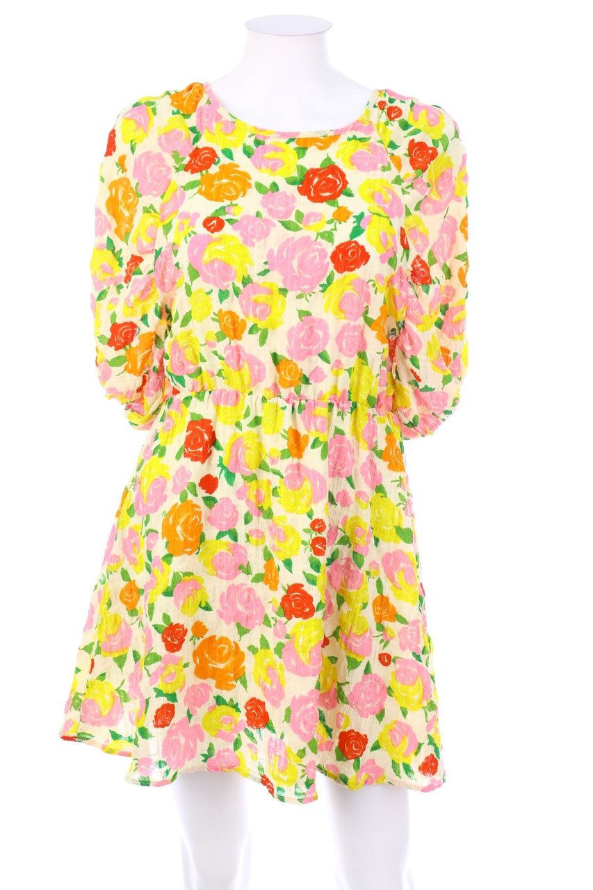 MANGO - Minikleid mit Blumen-Print - M
