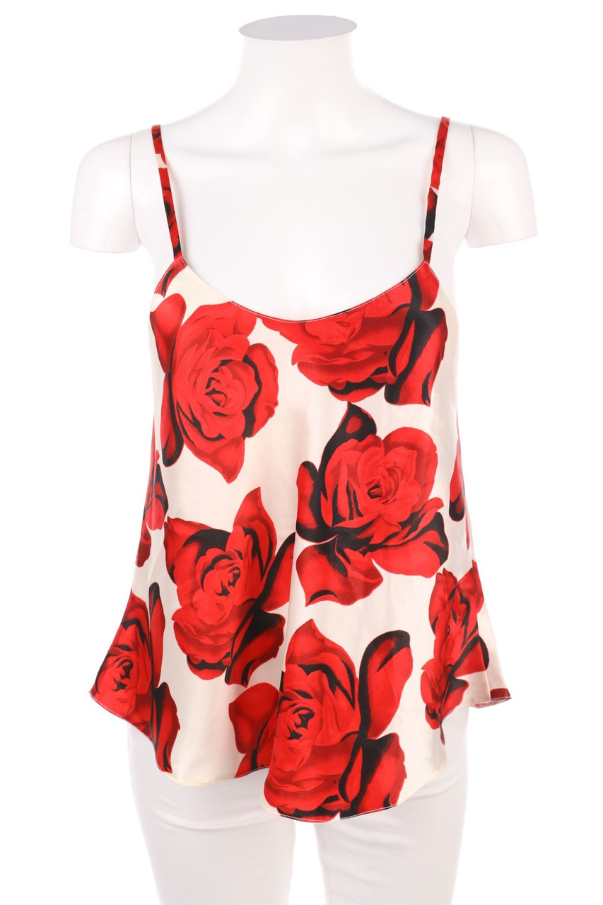 SECONDHAND - Blouse Top with Flower Print - D 34