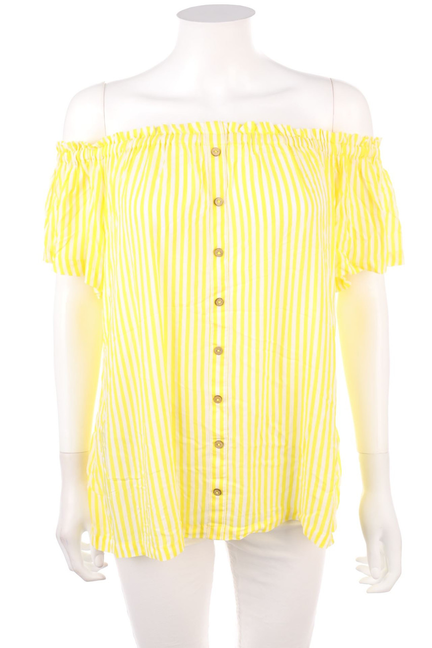 No Label - Off-the-shoulder blouse with Stripes - D 36-38