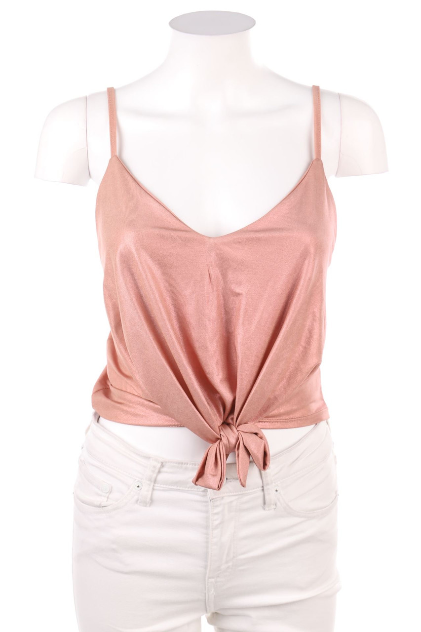 zuiki - Crop-Top with Metallic Effect - M