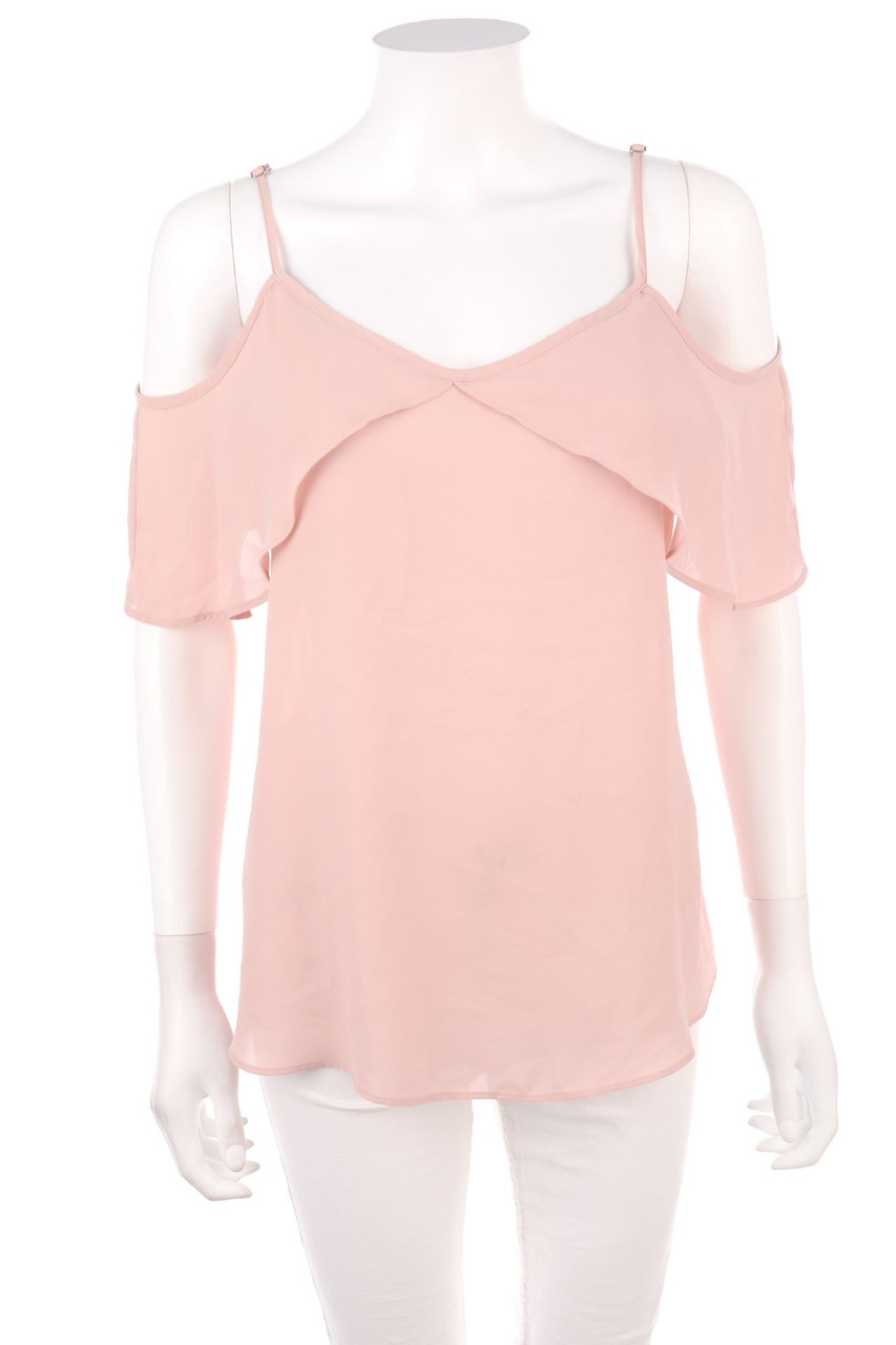 Peacocks - Cold-Shoulder-Shortsleeve Blouse, Layer Look - D 38