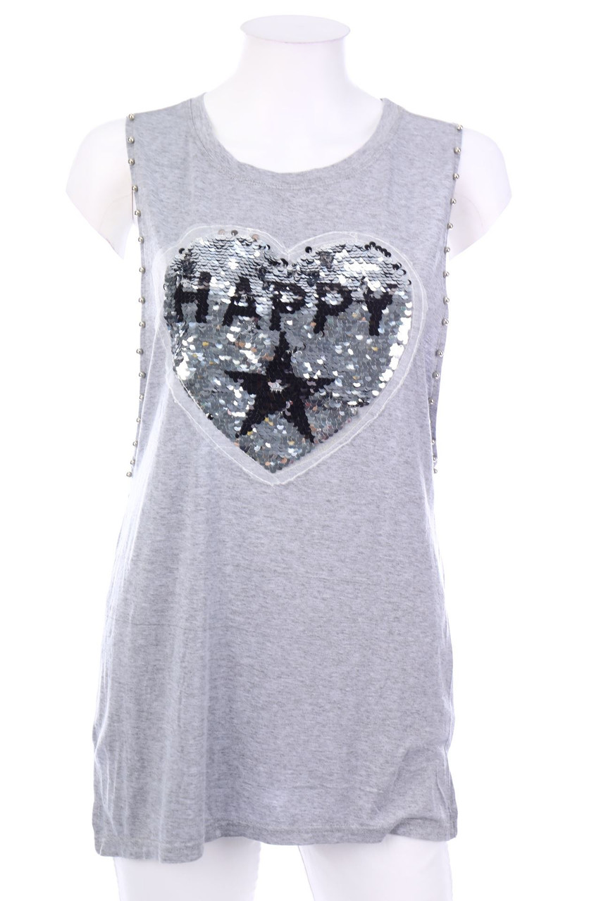 No Label - Top with Glitter - L