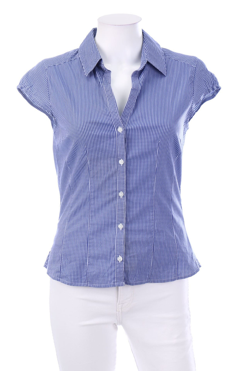 H&M - Hemd-Bluse mit kurzem Ärmel - M
