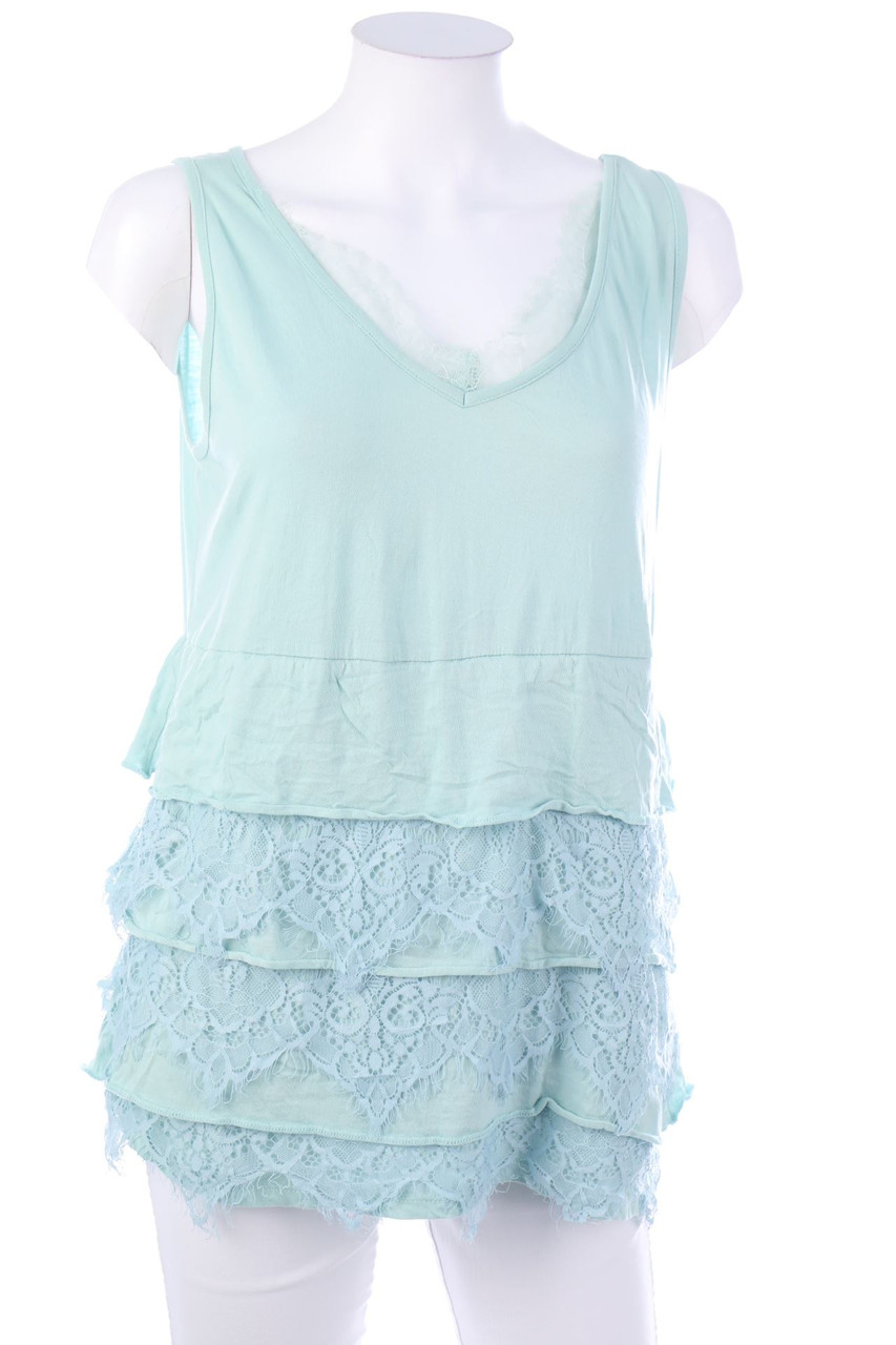 flame - Top mit Spitze - M