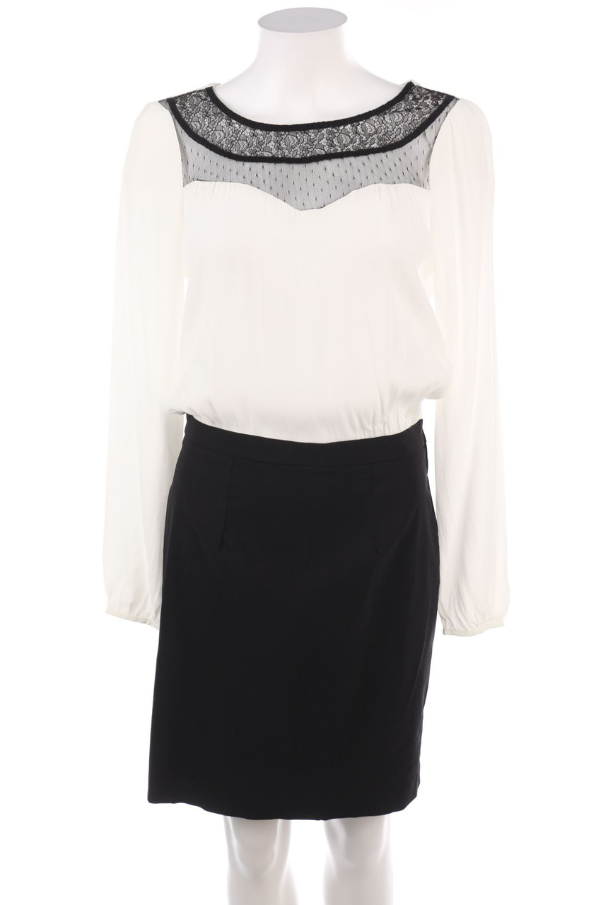 NAF NAF - Kleid mit Spitzen-Einsatz - D 34