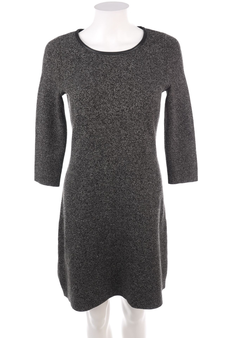 orsay - Knit Dress with Faux Leather Details - S