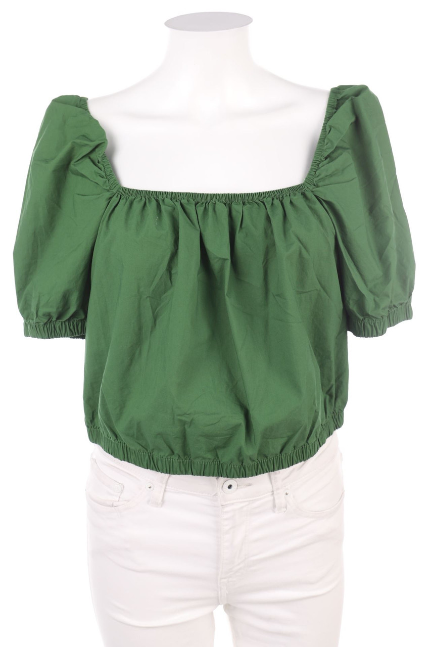 No Label - Cropped-Shortsleeve Blouse - M