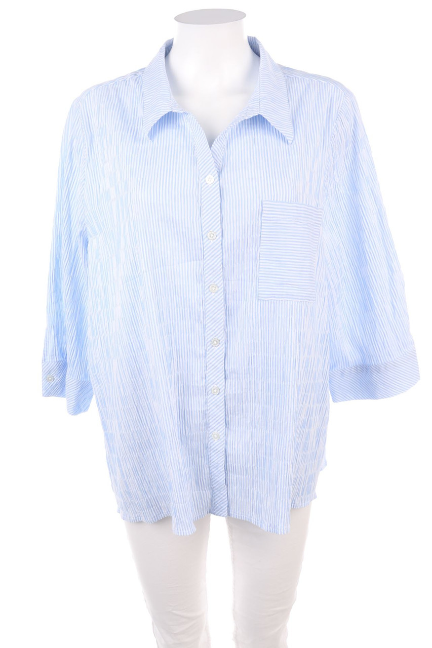 Ulla Popken - Hemd-Bluse mit 3/4-Ärmel - 3XL