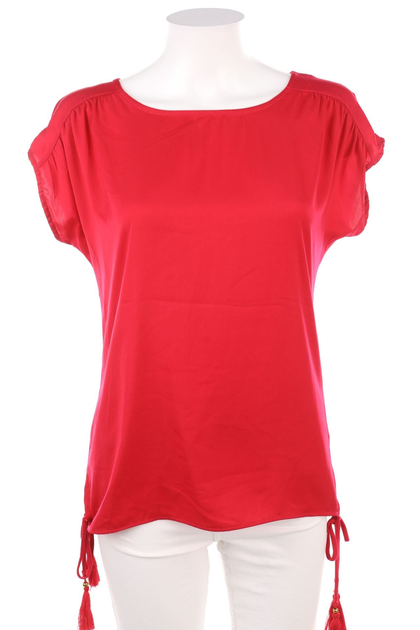 orsay - Kurzarm-Bluse mit Quasten - D 34-36