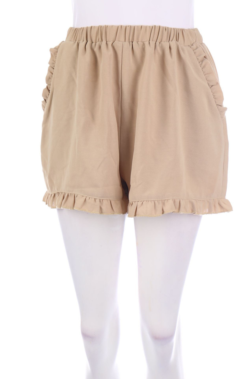 No Label - High Waist-Shorts with Frills - D 34-36