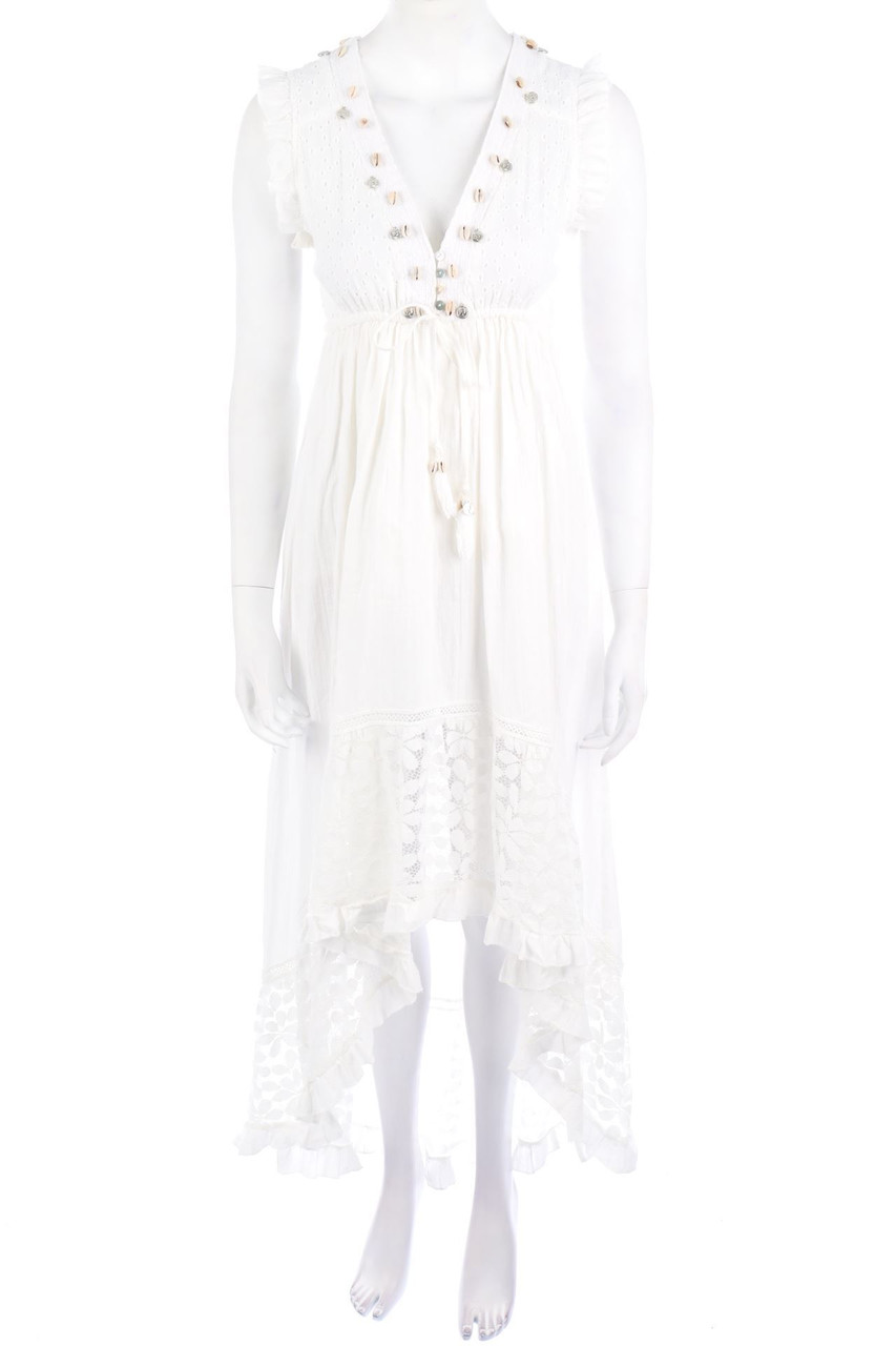 MOCHY - Boho-Kleid mit Applikationen - ONE SIZE
