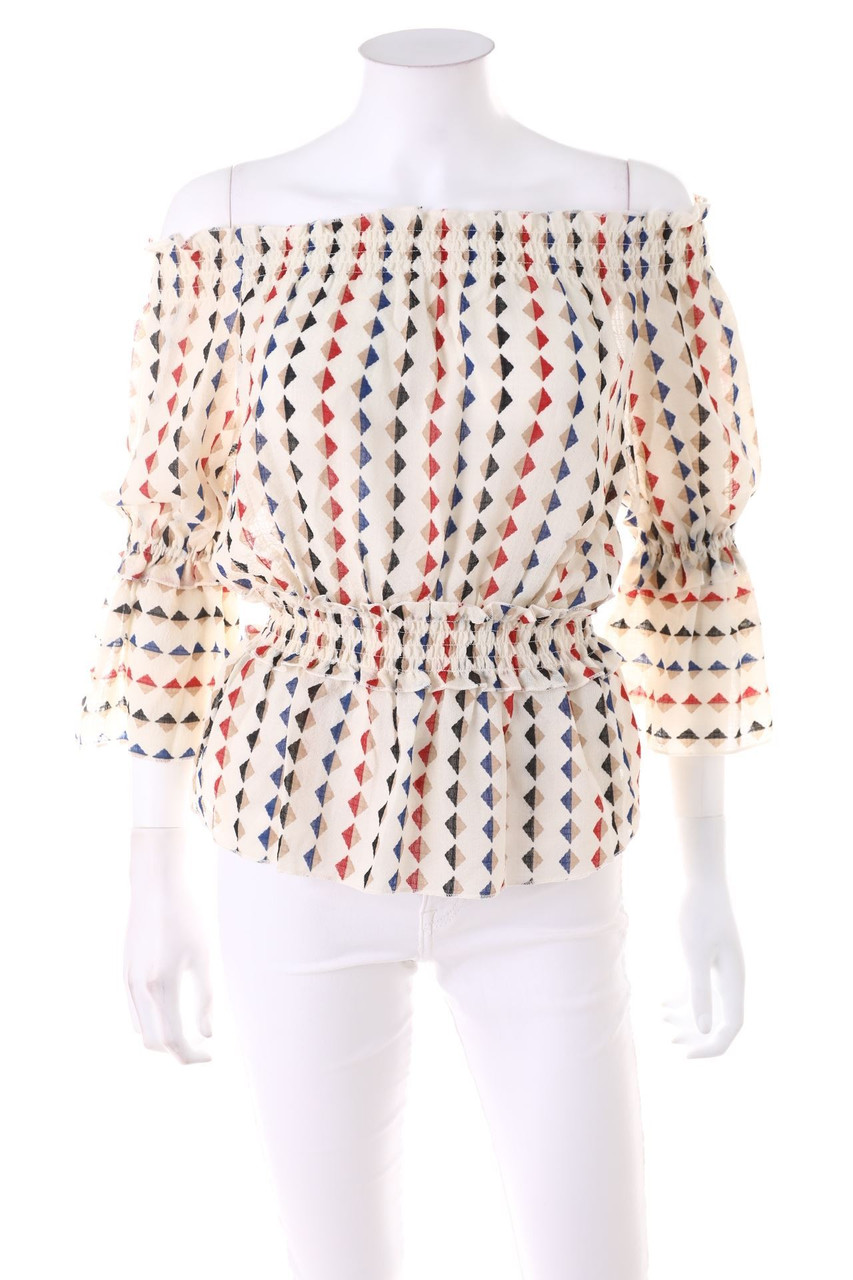 No Label - Print-Blouse with 3/4 Sleeve - D 38