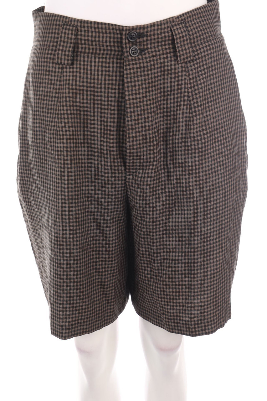 BERRI - High Waist-Shorts, Checked - D 36