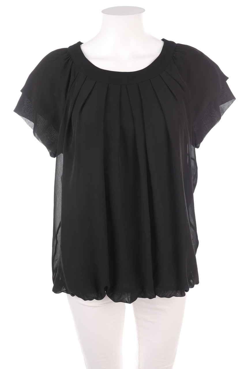 papaya - Shortsleeve Blouse with Draping - D 42