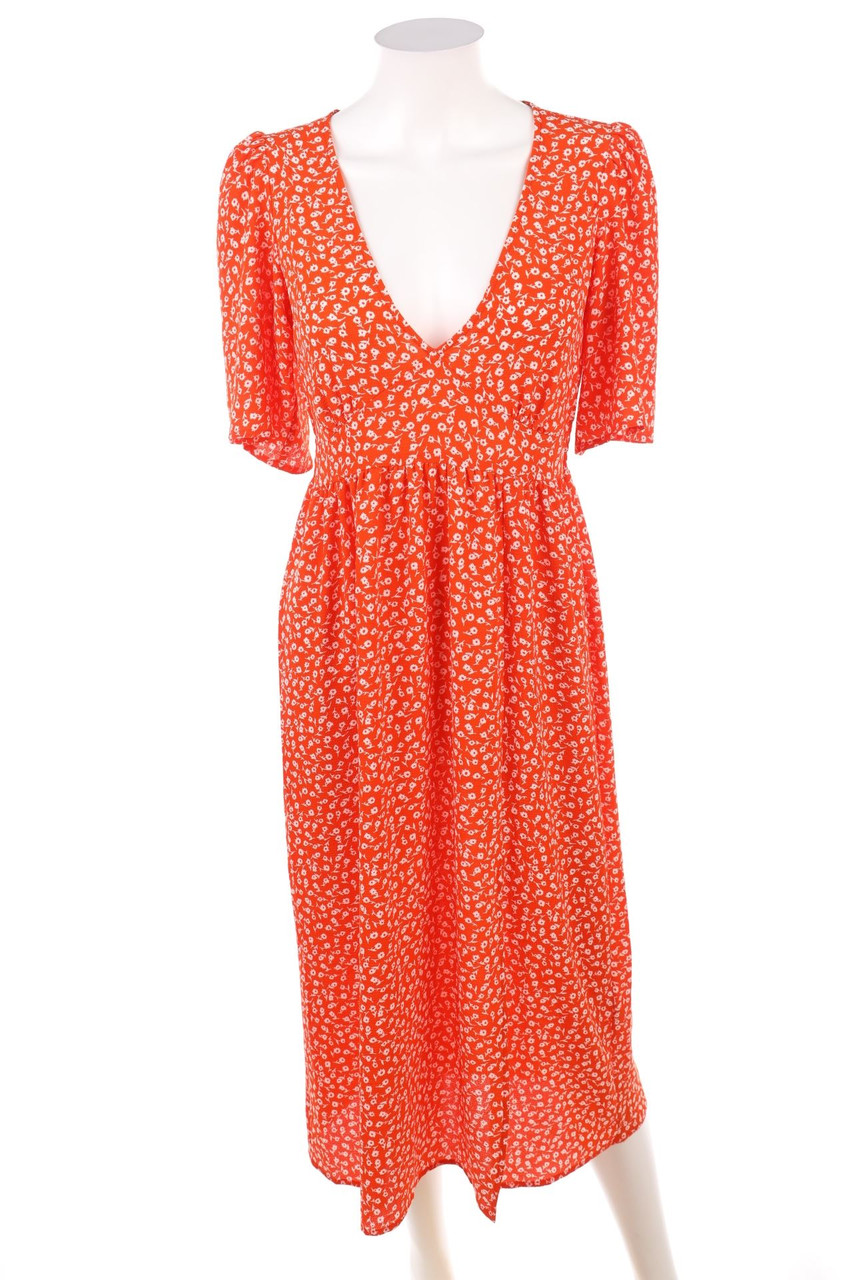 MONKI - Midikleid mit Blumen-Print - XS