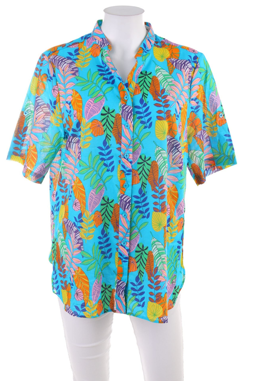 walbusch - Hemd-Bluse mit kurzem Ärmel - XL