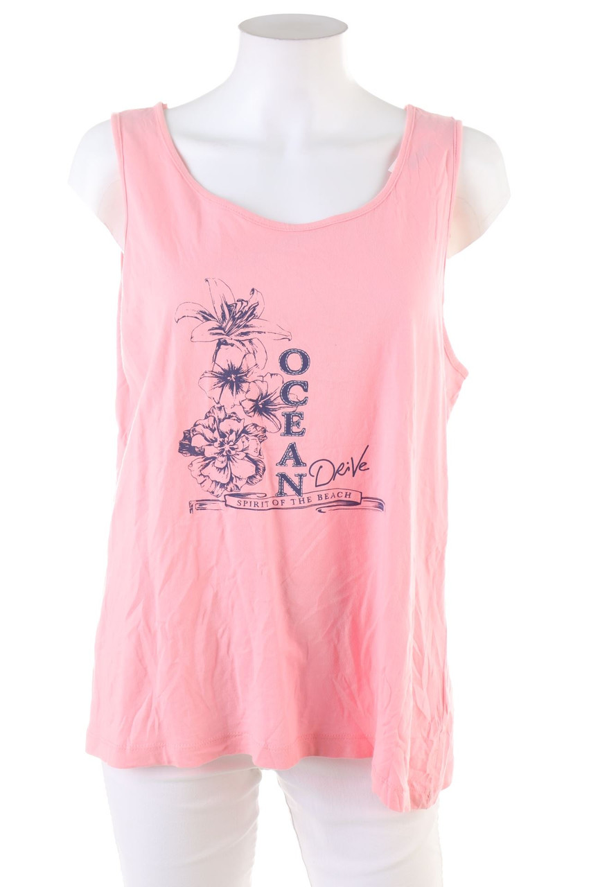 in extenso - Top aus Baumwoll-Mix mit Print - XL