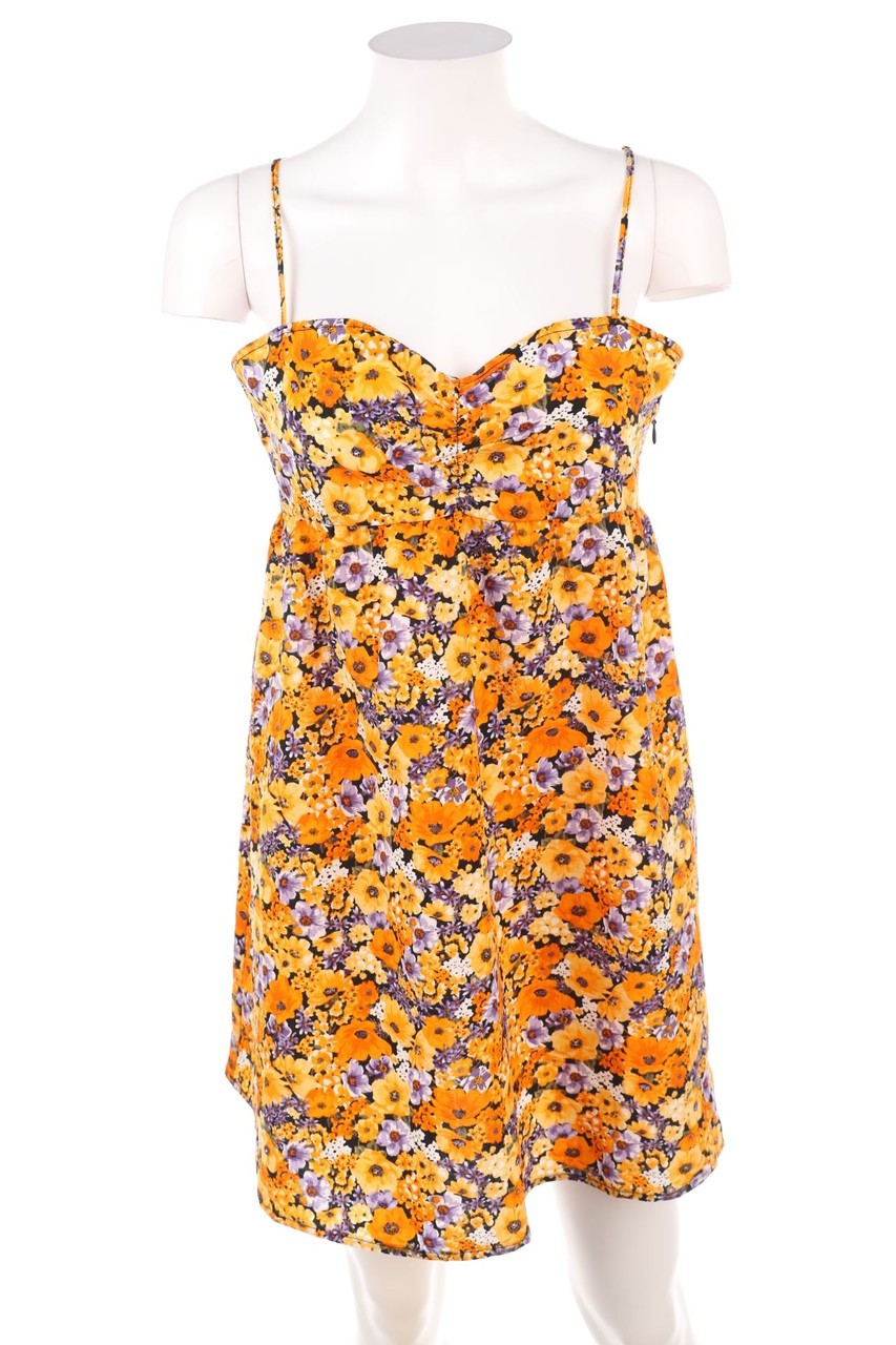 H&M - Minikleid mit Blumen-Print - L