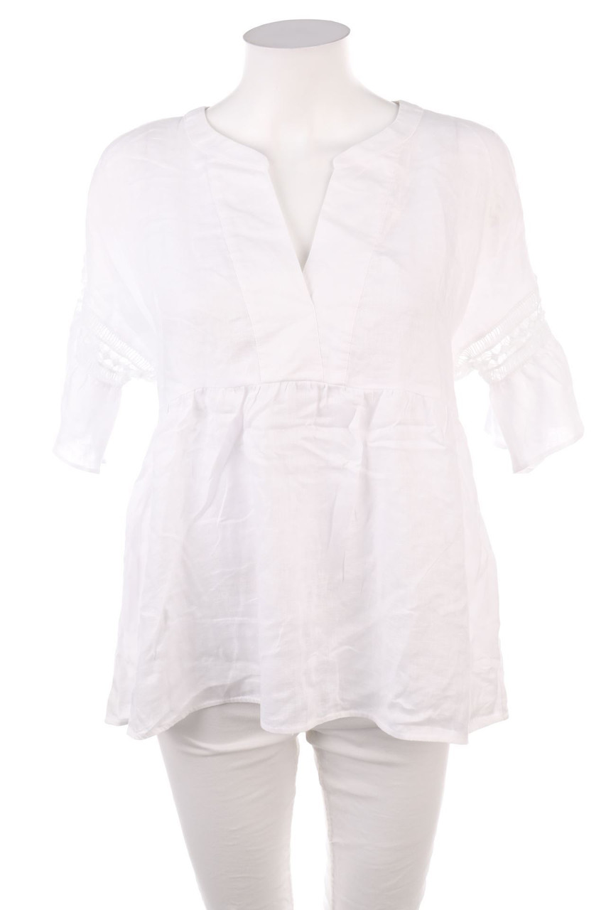 LOUIS and MIA - Shortsleeve Blouse with Lace - D 38