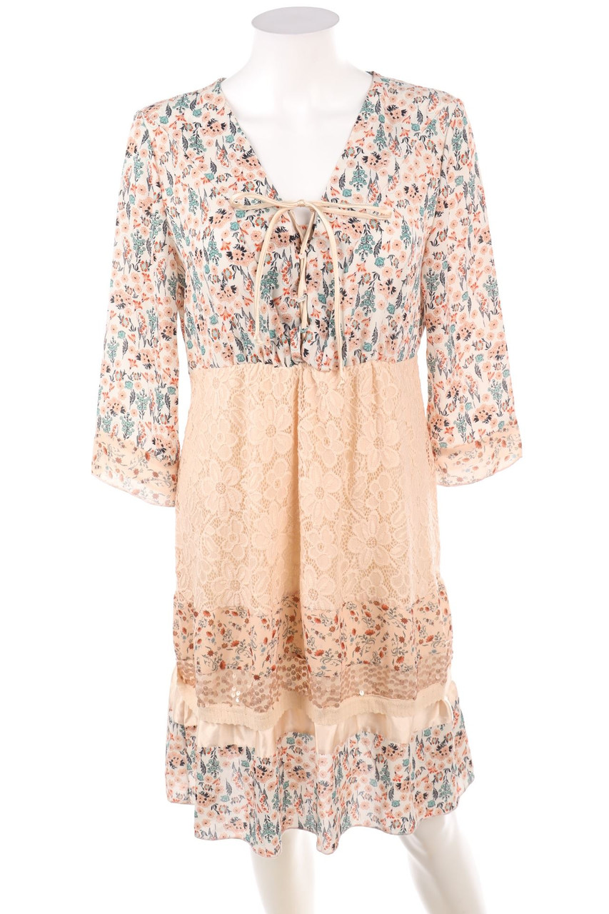 linea TESINI - Dress with Flower Print - M