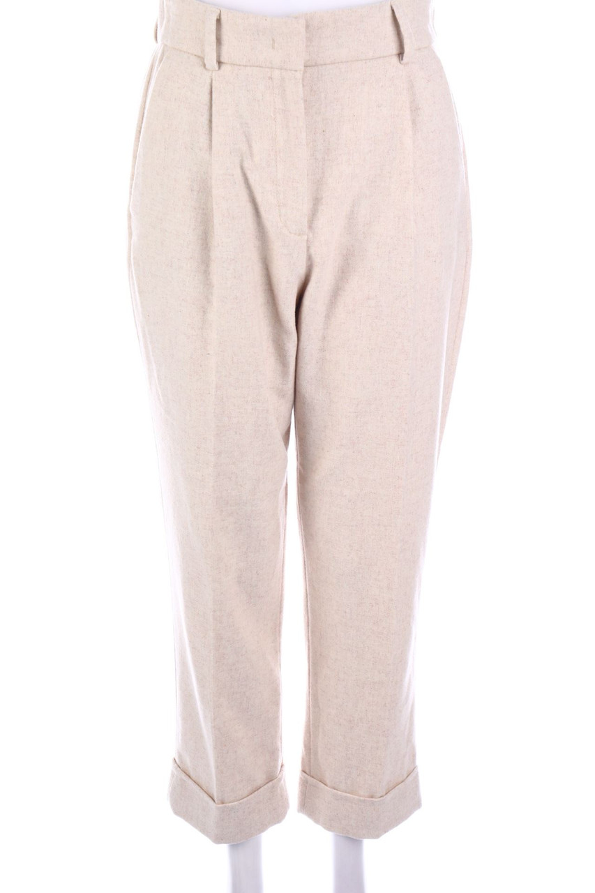 C&A - Bundfaltenhose aus Woll-Mix - S