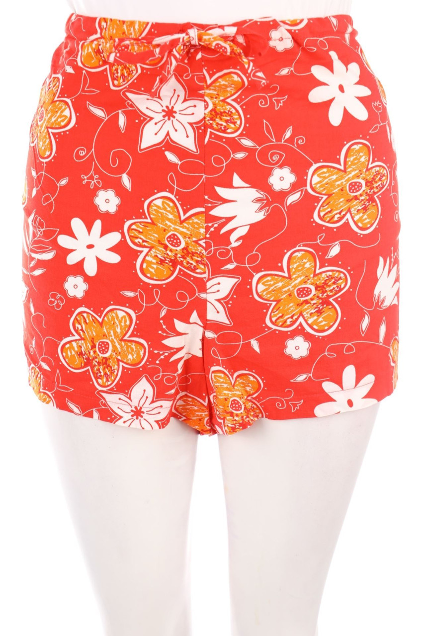 No Label - Shorts with Flower Print - D 50