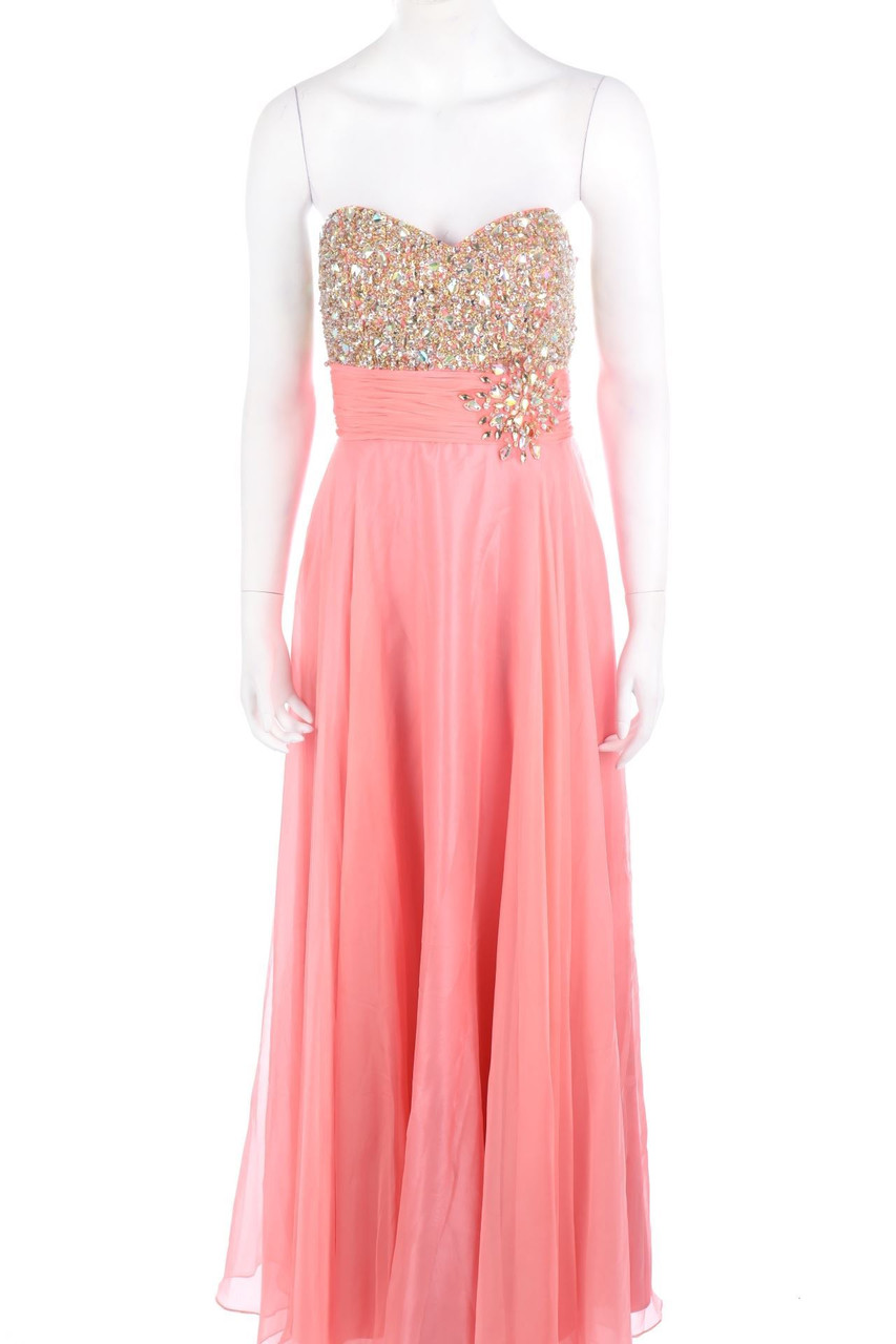 FASHION NEW YORK - Evening Gown with Pearls - D 38