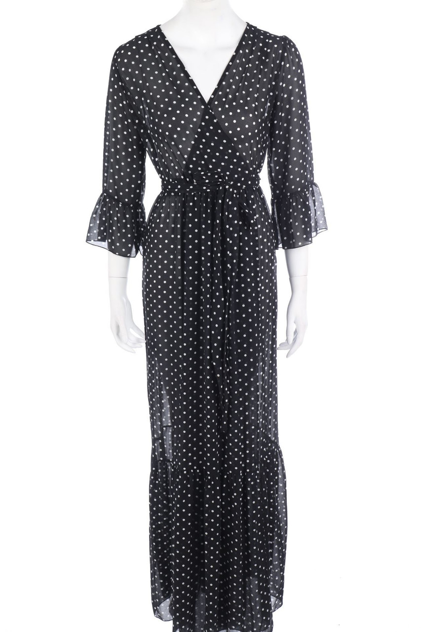 ZicZac - Wickelkleid mit Punkten - L