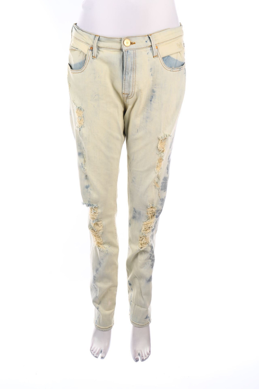 DON´T CRY - Straight Cut Destroyed Jeans - W30