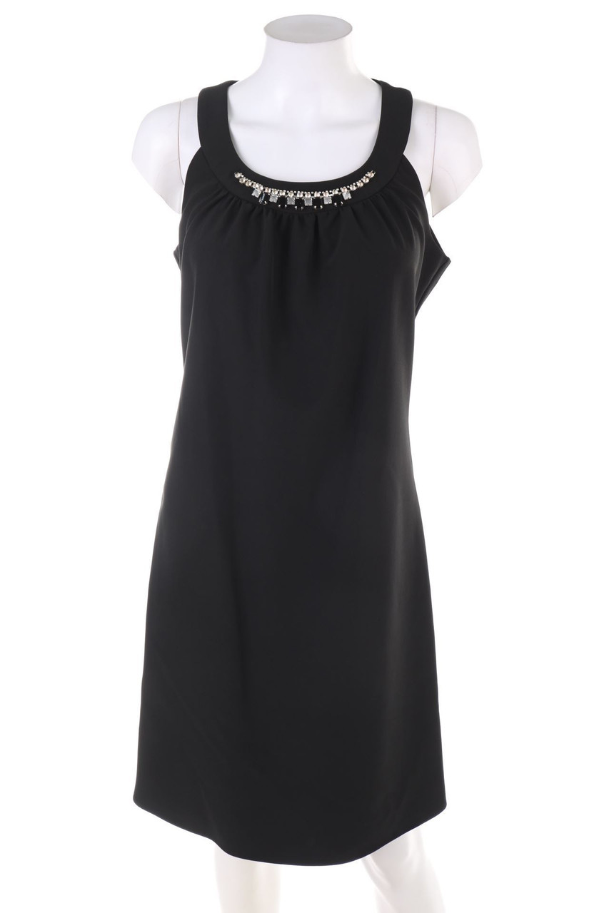 BLUGIRL Folies - Kleid mit Schmuckstein-Applikation - D 36