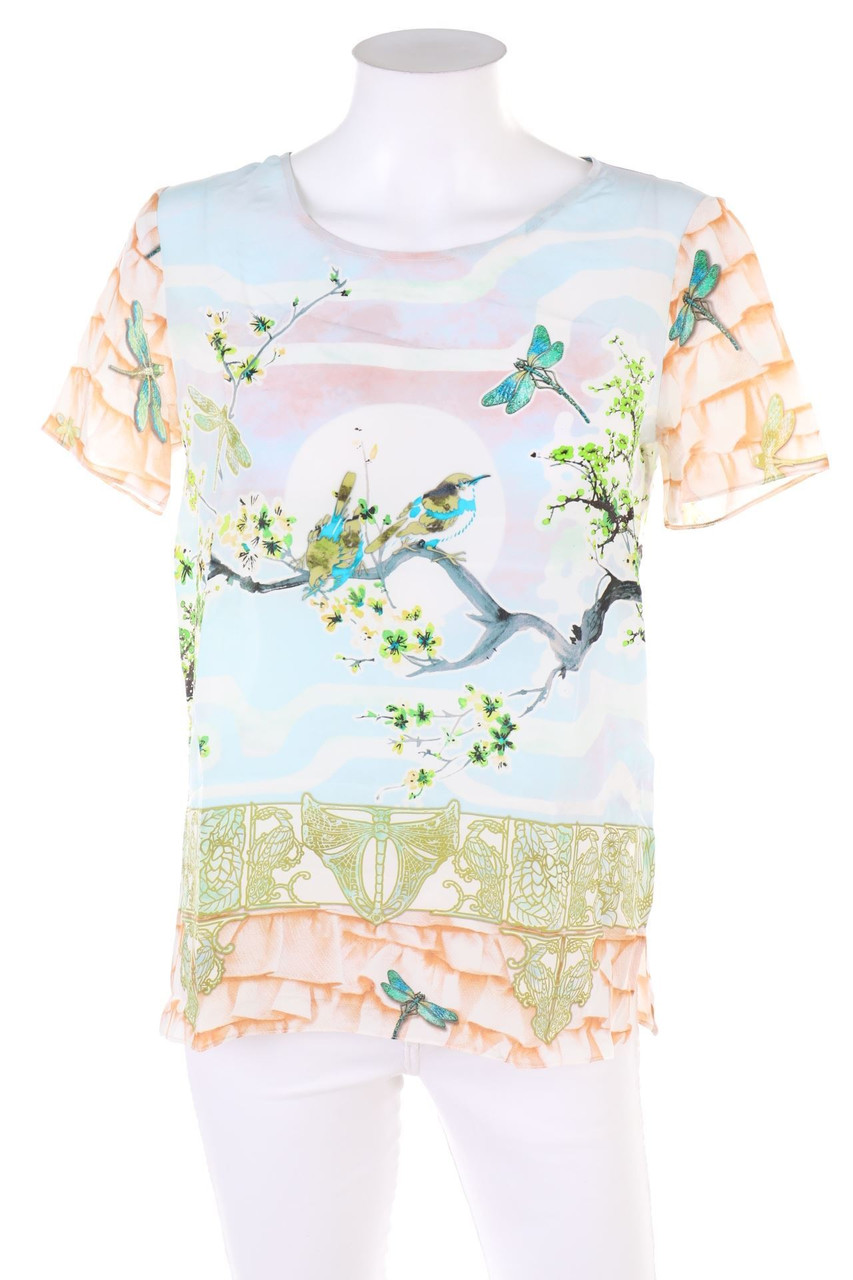 PICCIONE.PICCIONE - Silk Blouse with Print - D 42