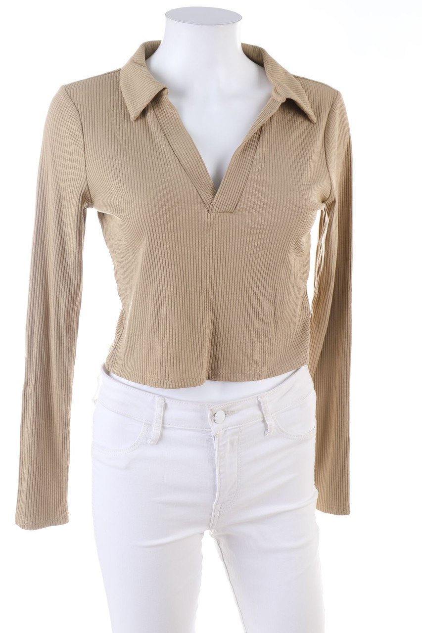 H&M - Langarm-Polo-Shirt - S