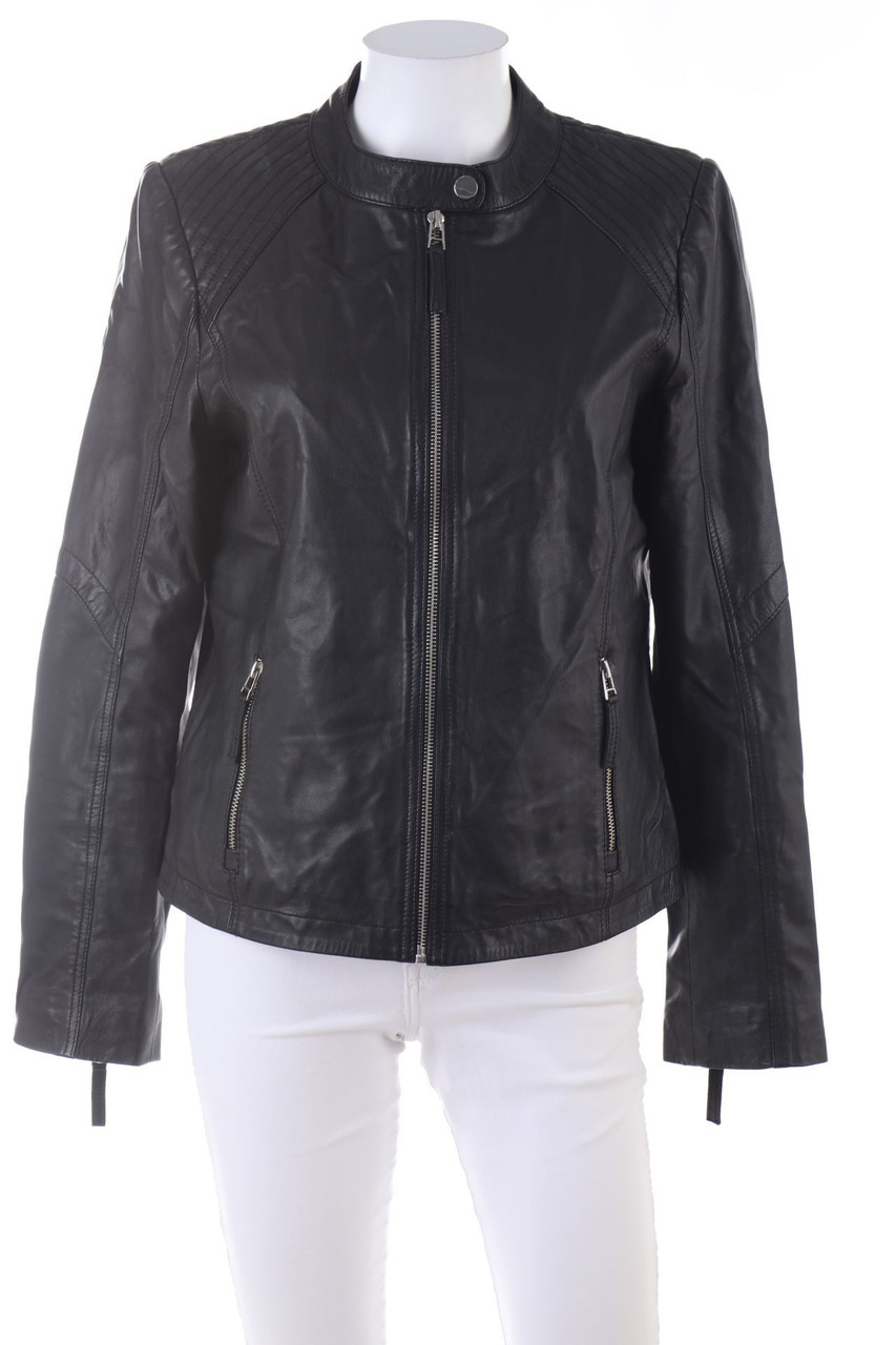 HEART - Faux Leather Jacket, Biker Style - D 36