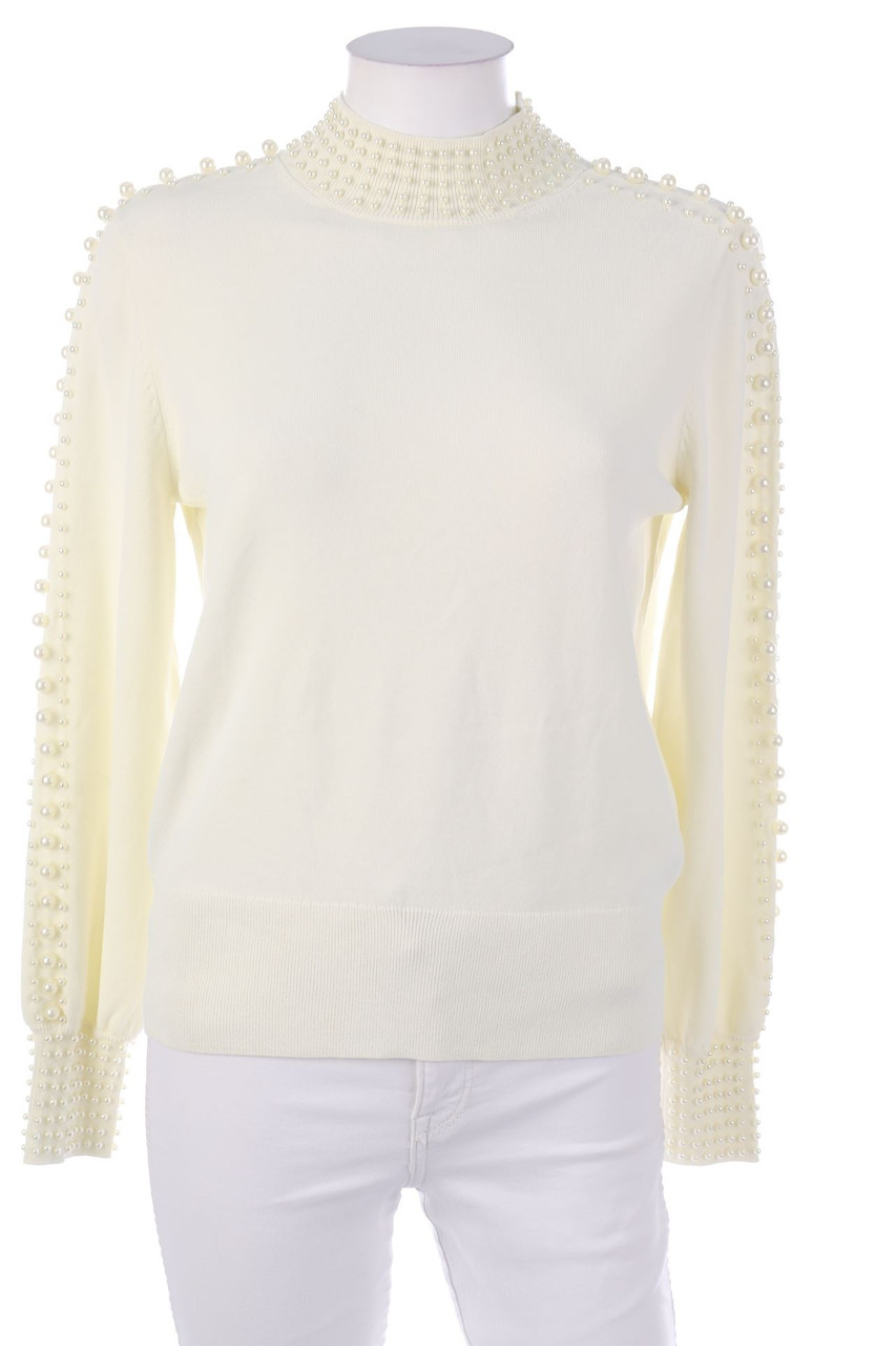 H&M - Strick-Pullover mit Perlen - M