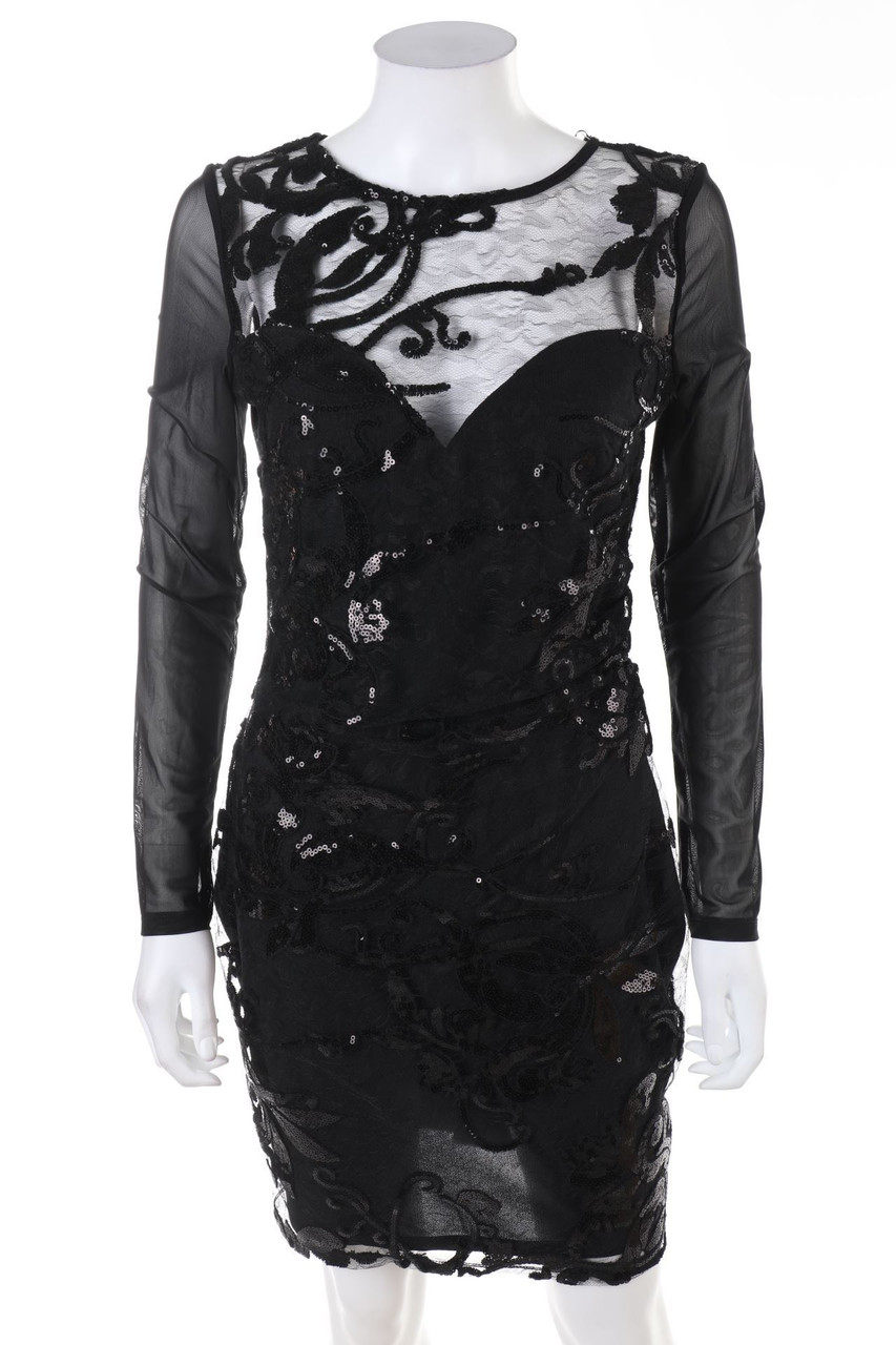 LIPSY - Dress with Mesh Insert - L