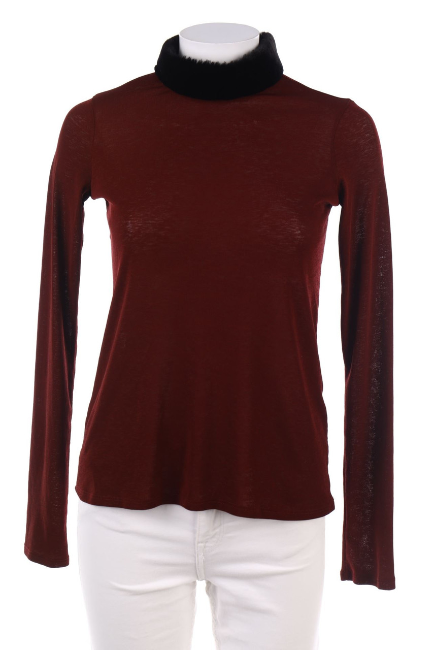 ZARA - Longsleeve-Shirt mit Kragen - M