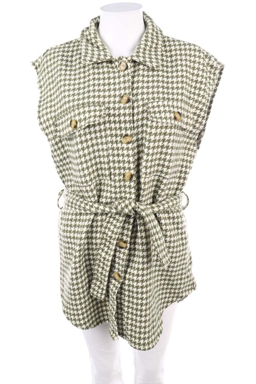 Noisy May - Weste mit Hahnentritt-Muster - M